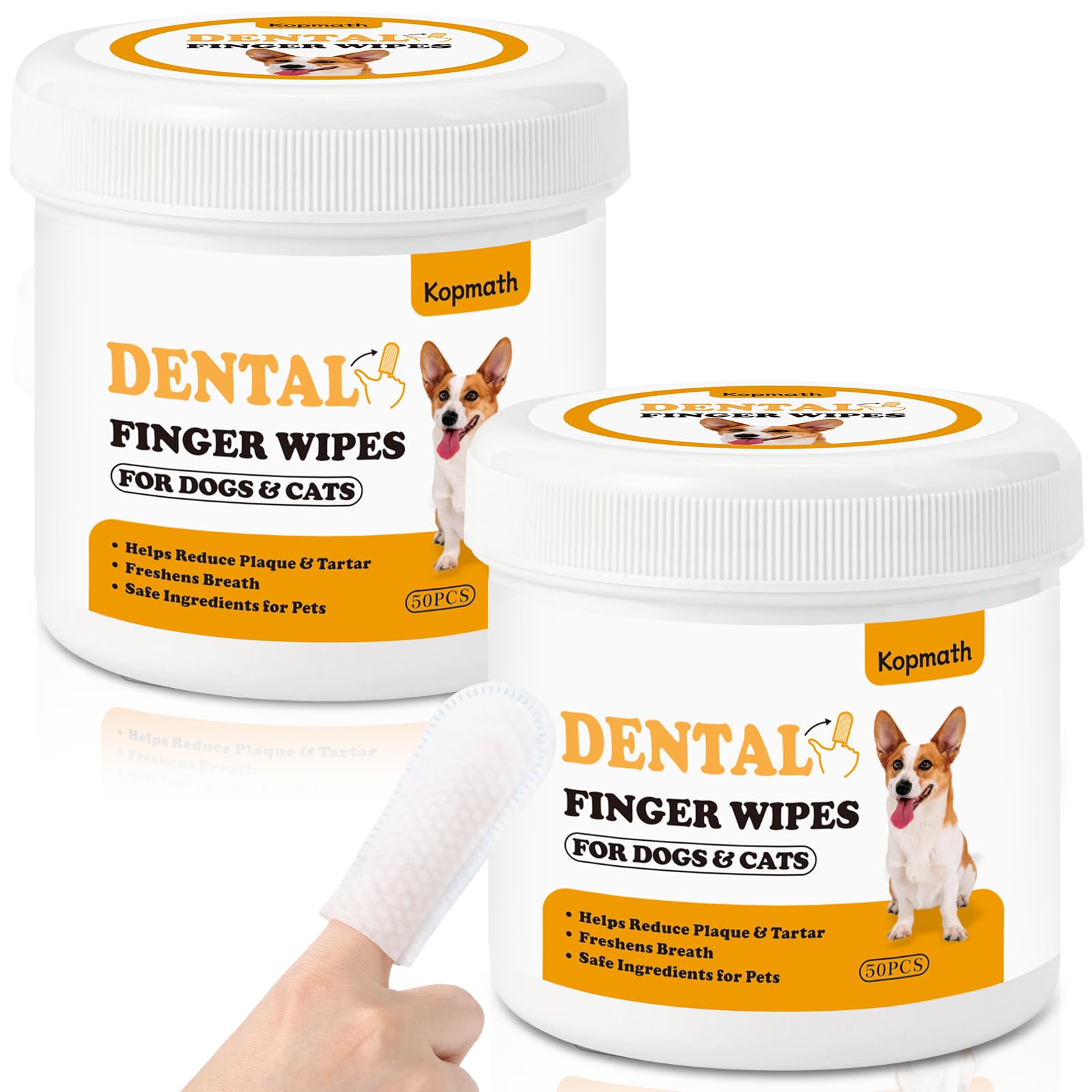 Pelkora Clean — Dog Dental Finger Wipes